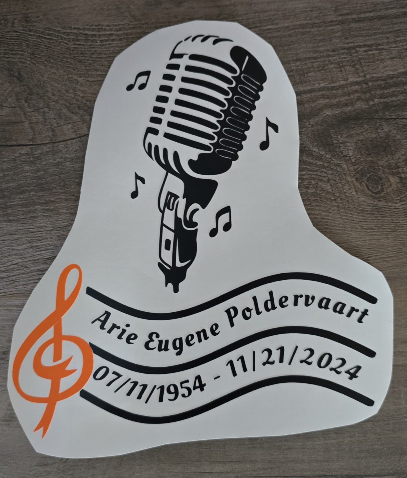 Arie Poldervaart Memorial Decal