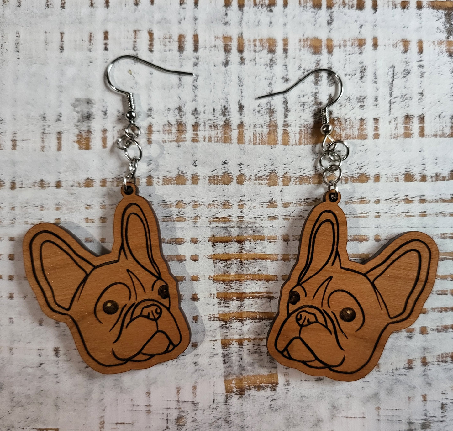 "Frenchie" Dangle Earrings